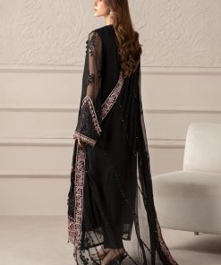 Luxury Formal Black Embroidered Chiffon Suit Mbcs-W2504Jb 18 Mcs 25104 Blacka Imanistudio.com