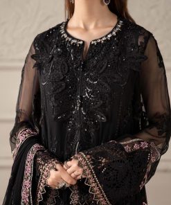 Luxury Formal Black Embroidered Chiffon Suit Mbcs-W2504Jb 14 Mcs 25104 Blackd Imanistudio.com