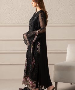 Luxury Formal Black Embroidered Chiffon Suit Mbcs-W2504Jb 11 Mcs 25104 Blackj Imanistudio.com