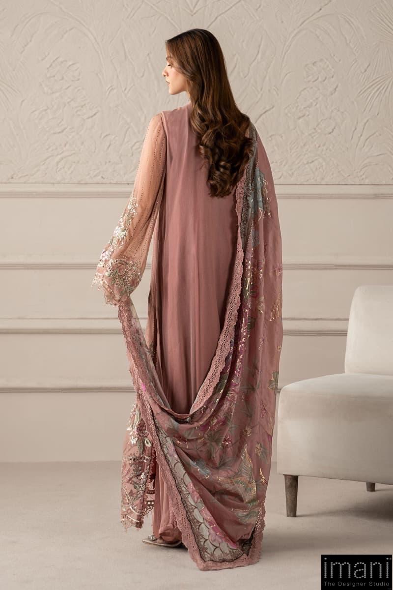 Luxury Formal Tea Pink Embroidered Chiffon Suit Mbcs-W2505Tp 9 Luxury Formal Tea Pink Embroidered Chiffon Suit Mbcs-W2505Tp - Image 9