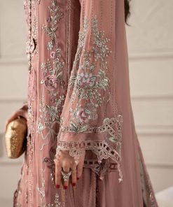 Luxury Formal Tea Pink Embroidered Chiffon Suit Mbcs-W2505Tp 15 Mcs 25105 Pinkd Imanistudio.com