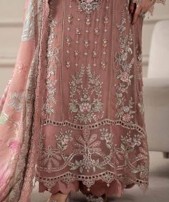 Luxury Formal Tea Pink Embroidered Chiffon Suit Mbcs-W2505Tp 16 Mcs 25105 Pinke Imanistudio.com