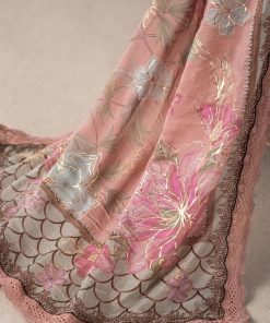 Luxury Formal Tea Pink Embroidered Chiffon Suit Mbcs-W2505Tp 17 Mcs 25105 Pinkf Imanistudio.com