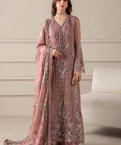 Luxury Formal Tea Pink Embroidered Chiffon Suit Mbcs-W2505Tp 11 Mcs 25105 Pinkg Imanistudio.com