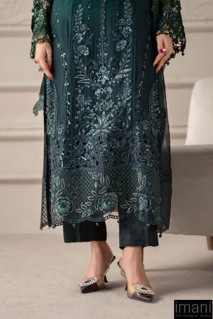 Luxury Formal Emerald Green Embroidered Chiffon Suit Mbcs-W2506Eg 17 Mcs 25106 Greenf Imanistudio.com