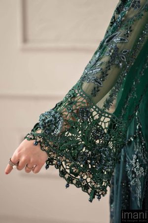 Luxury Formal Emerald Green Embroidered Chiffon Suit Mbcs-W2506Eg 19 Mcs 25106 Greenh Imanistudio.com