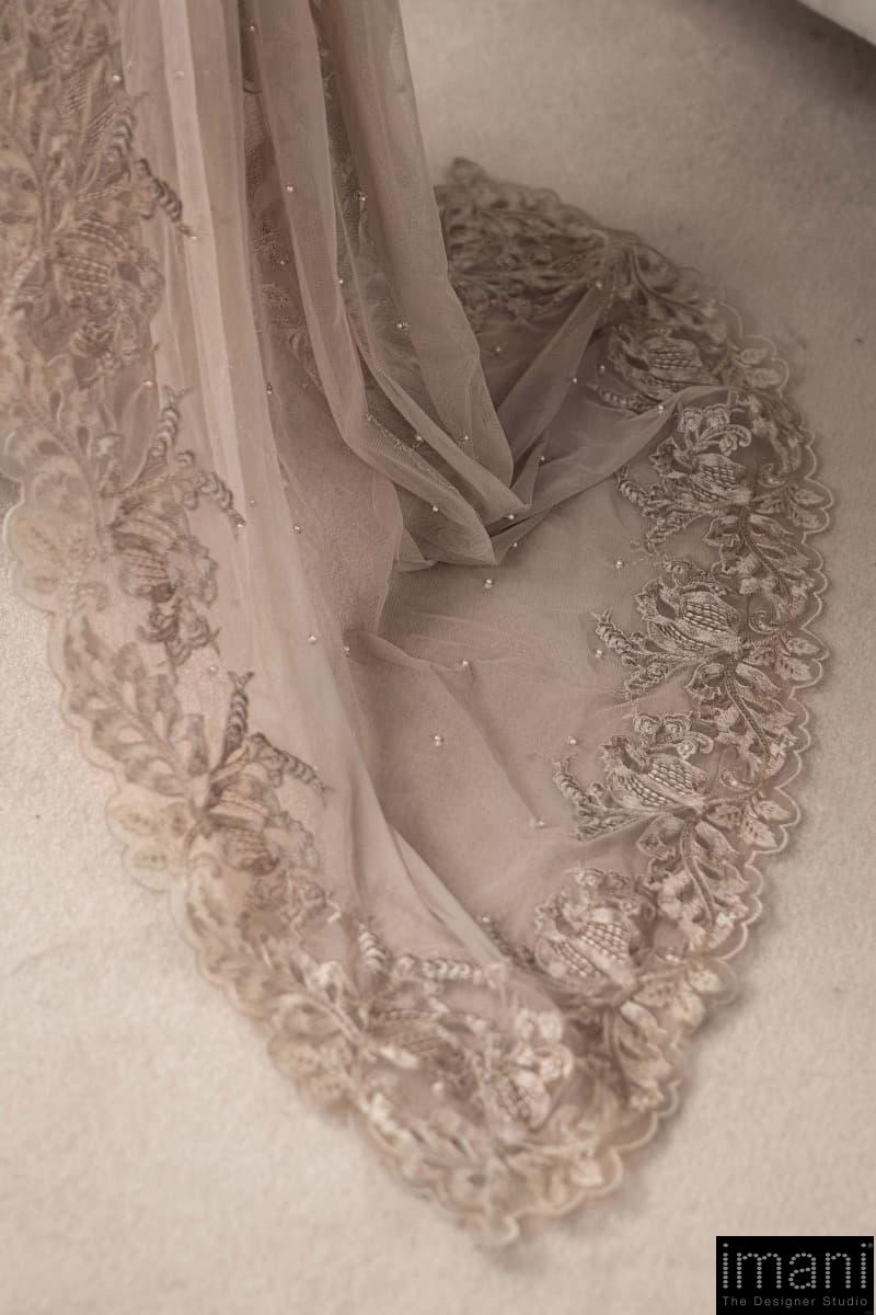 Luxury Formal Beige Embroidered Chiffon Suit Mbcs-W2507Bg 8 Luxury Formal Beige Embroidered Chiffon Suit Mbcs-W2507Bg - Image 8