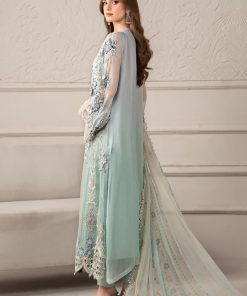 Luxury Formal Aqua Embroidered Chiffon Suit Mbcs-W2508Aq 16 Mcs 25108 Aquaa Imanistudio.com