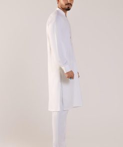 3Pcs Meraki Poly/Cotton Pearl White Kameez/Pants &Amp; Waistcoat Suit: Imist-2516Pw 13 Meraki 2516Whtea Imanistudio.com