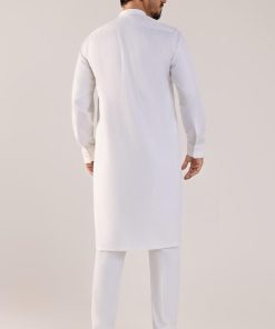 3Pcs Meraki Poly/Cotton Pearl White Kameez/Pants &Amp; Waistcoat Suit: Imist-2516Pw 14 Meraki 2516Whteb Imanistudio.com