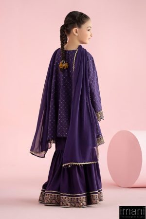 Mariab Kids Deep Purple Embroidered Filament Viscose Suit Mbkd-W2512Dp 16 Mkd W2512Purpala Imanistudio.com