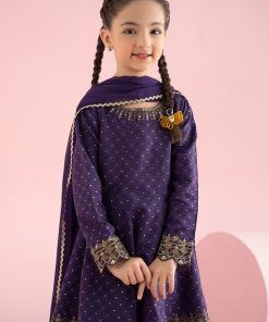 Mariab Kids Deep Purple Embroidered Filament Viscose Suit Mbkd-W2512Dp 12 Mkd W2512Purpalb Imanistudio.com