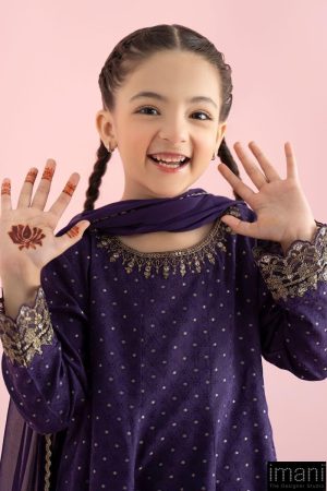 Mariab Kids Deep Purple Embroidered Filament Viscose Suit Mbkd-W2512Dp 14 Mkd W2512Purpald Imanistudio.com