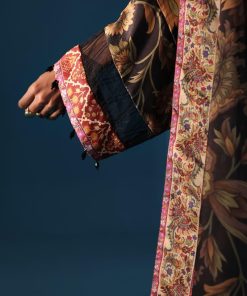 Luxury Formal Black Printed &Amp; Embroidered Satin Silk Kaftan Suit Mbps-W2507Bk 15 Mps W2507Kaftanf Imanistudio.com