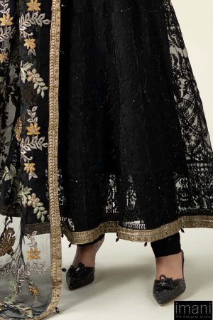 Luxury Formal Black Embroidered Organza Suit Mbds-W2507Bo 17 Sf Ef2309Blke Imanistudio.com
