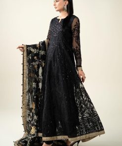 Luxury Formal Black Embroidered Organza Suit Mbds-W2507Bo 11 Sf Ef2309Blkj Imanistudio.com