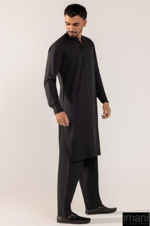 2Pcs Splendid Wash&Amp;Wear Black Shalwar Kameez Suit Imist-2511Bk 7 Splendid2511Blacka Imanistudio.com