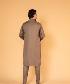 3Pcs Meraki Poly/Cotton Olive Kameez/Pants &Amp; Waistcoat Suit: Imist-2517Lv 10 Meraki Olivef Imanistudio.com