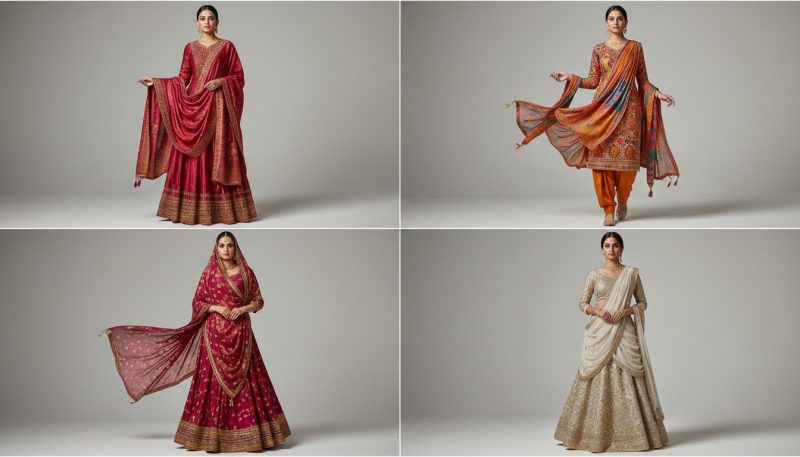 What Is Dupatta? History, Types, Importance &Amp; Draping Styles Guide 4 Different Dupatta Drapes