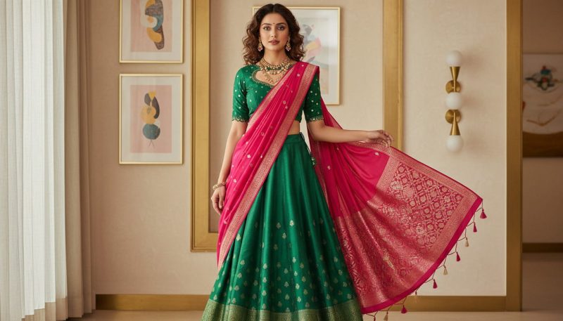 Types Of Lehenga: The Ultimate Guide To Choose Your Perfect Style 13 Halfsaree Lehnga Style