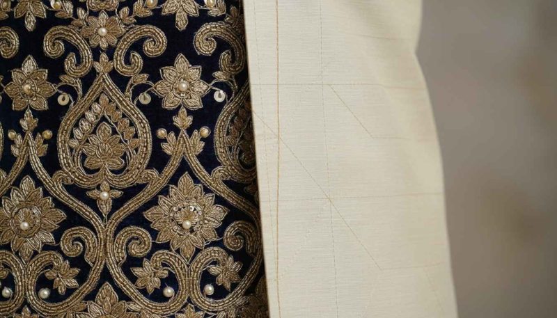 Sherwani Vs Achkan: Key Differences &Amp; How To Choose The Perfect Outfit 2 Heavy Embroidered Vs Plain Fabric Detail