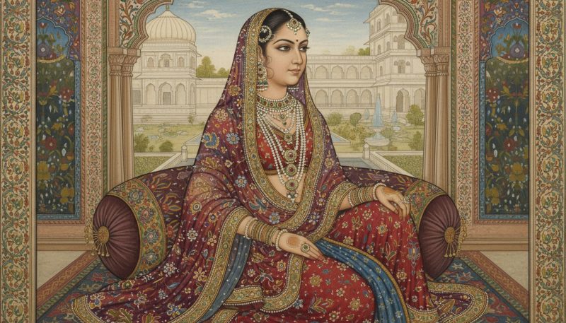 What Is Dupatta? History, Types, Importance &Amp; Draping Styles Guide 2 Mughal Queen In Royal Dupatta