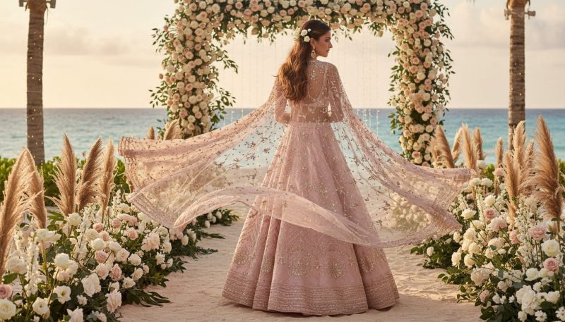 Types Of Lehenga: The Ultimate Guide To Choose Your Perfect Style 9 Women Wearing Modern Cape Lehnga