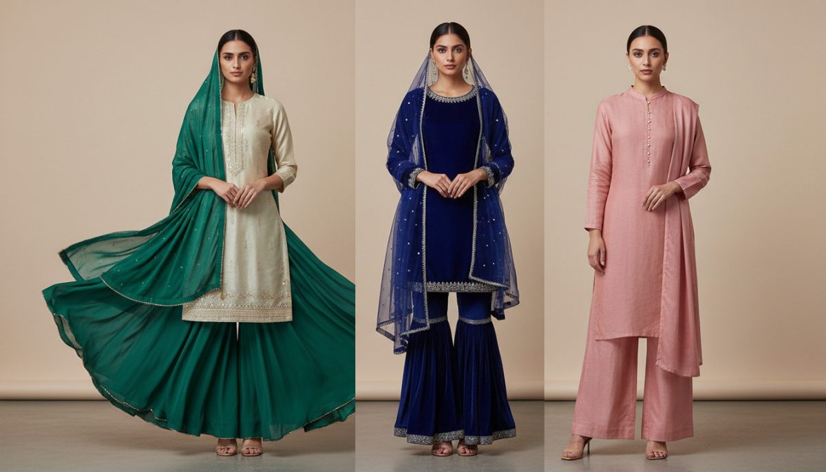 Sharara Vs Gharara Vs Palazzo: What’s The Real Difference? 1 Comparison Sharara Vs Gharara Vs Palazzo