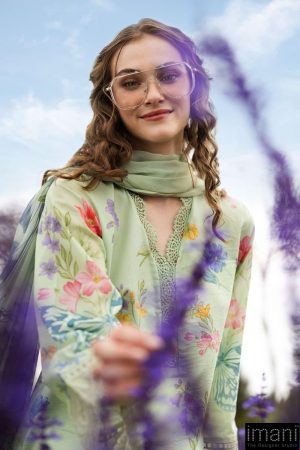 Maria.b Casual Wear Lime Green Embroidered Lawn Suit Mbdw-Ef2631Lg 11 Dw Ef2631A Imanistudio.com