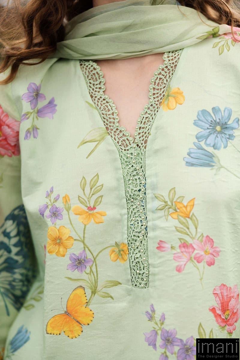 Maria.B Casual Wear Lime Green Embroidered Lawn Suit MBDW-EF2631LG - Imani  Studio