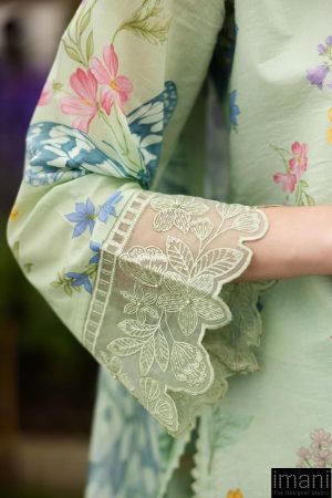 Maria.b Casual Wear Lime Green Embroidered Lawn Suit Mbdw-Ef2631Lg 13 Dw Ef2631C Imanistudio.com