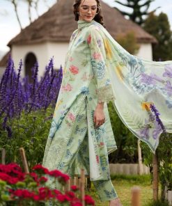 Maria.b Casual Wear Lime Green Embroidered Lawn Suit Mbdw-Ef2631Lg 9 Dw Ef2631E Imanistudio.com