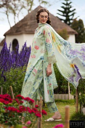 Maria.b Casual Wear Lime Green Embroidered Lawn Suit Mbdw-Ef2631Lg 9 Dw Ef2631E Imanistudio.com