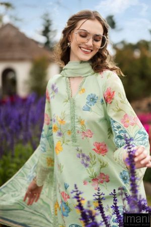 Maria.b Casual Wear Lime Green Embroidered Lawn Suit Mbdw-Ef2631Lg 10 Dw Ef2631G Imanistudio.com
