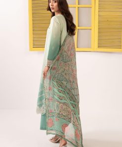 Luxury Pret Green Embroidered Dobby Lawn Suit Mbdw-Ef2663Go 10 Dw Ef2663A Imanistudio.com