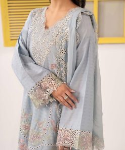 Luxury Pret Sky Blue Dobby Lawn Embroidered Suit Mbdw-Ef26104Sb 14 Dwef26104D Imanistudio.com