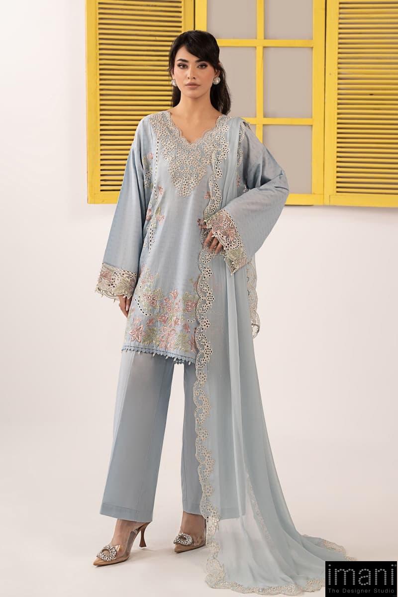 Luxury Pret Sky Blue Dobby Lawn Embroidered Suit Mbdw-Ef26104Sb 1 Luxury Pret Sky Blue Dobby Lawn Embroidered Suit Mbdw-Ef26104Sb