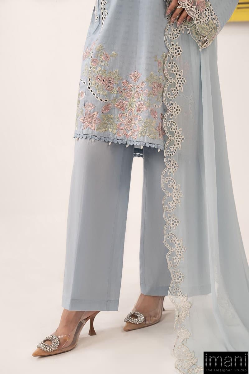 Luxury Pret Sky Blue Dobby Lawn Embroidered Suit Mbdw-Ef26104Sb 7 Luxury Pret Sky Blue Dobby Lawn Embroidered Suit Mbdw-Ef26104Sb - Image 7