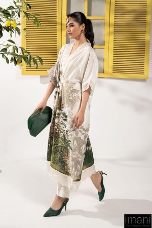 2Pcs Luxury Pret Off White Printed Embroidered Lawn Suit Mbdw-Ef26132Wk 7 Dwef26132E Imanistudio.com