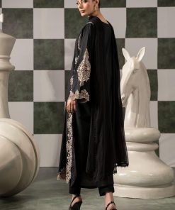 Luxury Pret Black Embroidered Dobby Lawn Suit Mbdw-Ef2620Bb 9 Dwef2620A Imanistudio.com