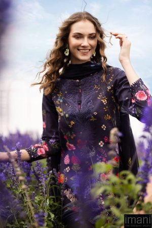 Luxury Pret Navy Blue Printed &Amp; Embroidered Lawn Suit Mbdw-Ef2654Np 11 Dwef2654C Imanistudio.com
