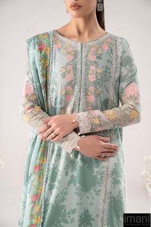 Luxury Pret Ferozi Printed &Amp; Embroidered Lawn Suit Mbdw-Ef2659Fp 14 Dwef2659D Imanistudio.com
