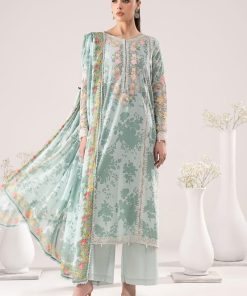 Luxury Pret Ferozi Printed & Embroidered Lawn Suit MBDW-EF2659FP