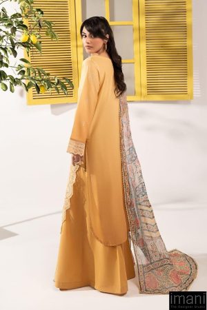Luxury Pret Green Embroidered Dobby Lawn Suit Mbdw-Ef2663Mo 9 Dwef2663Yellowa Imanistudio.com