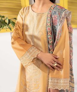Luxury Pret Green Embroidered Dobby Lawn Suit Mbdw-Ef2663Mo 11 Dwef2663Yellowc Imanistudio.com