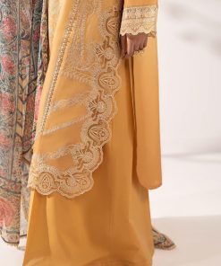 Luxury Pret Green Embroidered Dobby Lawn Suit Mbdw-Ef2663Mo 12 Dwef2663Yellowd Imanistudio.com