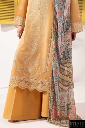 Luxury Pret Green Embroidered Dobby Lawn Suit Mbdw-Ef2663Mo 13 Dwef2663Yellowe Imanistudio.com