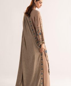 Luxury Pret Coffee Linen Embroidered Suit Mbdw-W2502Cf 20 Dww2502Beigea Imanistudio.com