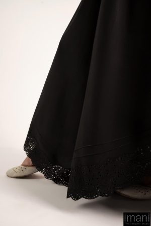 Black Cambric Trousers Mb-Ef2604Ab 5 Mb Sst2604 Imanistudio.com