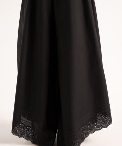 Black Cambric Trousers Mb-Ef2604Ab 6 Mb Sst2604A Imanistudio.com